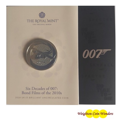 2024 BU £5 Coin Pack - Bond Films of the 2000s